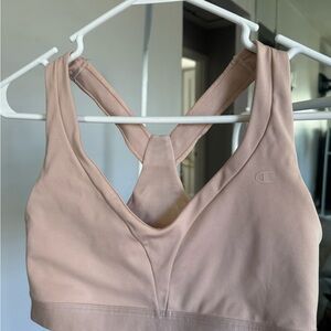 Champion Women's Tan Racerback Sports Bra